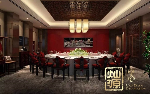 中國風(fēng)，老牌南寧裝修設(shè)計公司展示中式風(fēng)格辦公室裝修
