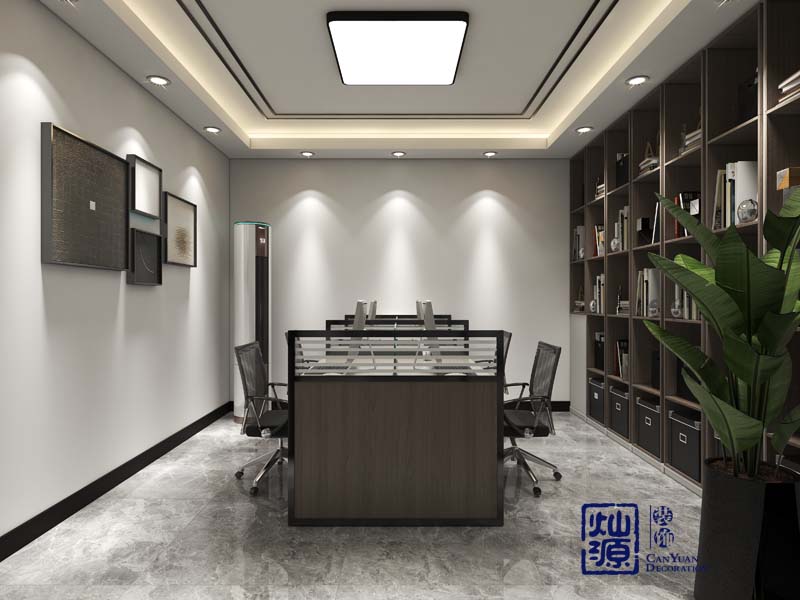 loft辦公室設計裝修效果圖之辦公區(qū)—燦源裝飾